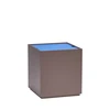 Image de Hubsch Table d'appoint/boîte de rangement Vault bleu/marron - 021912