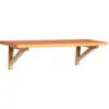 Image de Etagère murale en bois de chêne naturel et orange 60x20x16cm Arki - Hübsch