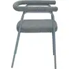 Image de Chaise de salle à manger en tissus gris Ecto - Hübsch
