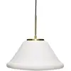 Image de Suspension en verre opale et laiton 40xh38cm Muse - Hübsch