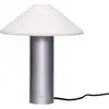 Image de Lampe à poser en métal argent et opale 35xh40cm Orbit - Hübsch