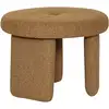 Image de Pouf en polyester ocre 54xh41cm Rocco - Hübsch