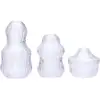 Image de 3 Vases en verre transparent Fuyu - Hübsch