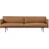 Image de Canapé 3 places en cuir cognac Outline 220 cm - Muuto