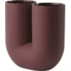Image de Vase en porcelaine rouge profond Kink - Muuto