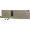 Image de Étagère vert olive en métal 63 cm Folded - Muuto