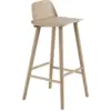 Image de Tabouret de bar 75 cm en chêne naturel Nerd - Muuto
