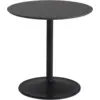 Image de Table d'appoint en aluminium et nanolaminé noir 48x48cm Soft - Muuto