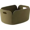 Image de Panier rectangulaire marron vert Restore - Muuto