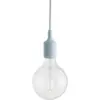 Image de Suspension en caoutchouc bleu clair 12 x 23 cm E27 - Muuto