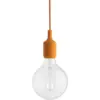 Image de Suspension en caoutchouc orange 12 x 23 cm E27 - Muuto