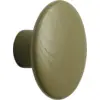 Image de Patère ronde en chêne vert-marron 9 cm The Dots - Muuto