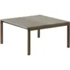 Image de Table basse en grès taupe wavy et chêne foncé 85 x 80 cm Couple - Muuto