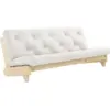 Image de Canapé-lit en pin massif avec matelas en coton natural 140x200cm Fresh - Karup Design