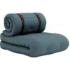 Image de Fauteuil convertible en lit de jour en coton bleu pétrole 95x70x60cm Buckle-up - Karup Design