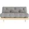 Image de Canapé-lit gris en pin massif Roots 160 - Karup Design