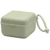 Image de BIBS Sage - Boîte de rangement et stérilisation micro-ondes - Jusqu'à 3 sucettes - Blanc