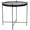 Image de Mes Table basse ronde en verre - noir et transparent