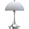 Image de Lampe portable bleu-gris et chrome Panthella 160 Portable V3 - Louis Poulsen