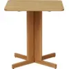 Image de Table à manger carrée en chêne naturel 68 x 68 cm Quatrefoil - Form & Refine