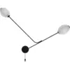 Image de Lampe murale crème base noir Satellite - Gubi
