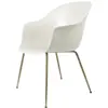 Image de Chaise blanche en laiton vieilli Bat - Gubi