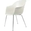 Image de Chaise blanche chromée Bat - Gubi