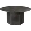 Image de Table basse ronde en acier brumeux 80cm Epic - Gubi