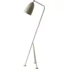 Image de Lampadaire en métal brun-olive Gräshoppa - Gubi