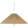 Image de Suspension en laiton et bambou non réglable 60x22 cm Modèle 1972 - Gubi