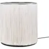 Image de Lampe de table en aluminium poli et franges crème 26x29cm Modèle 597 - Gubi