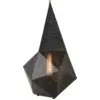 Image de Lampe portable en métal perforé noir 18x18x36cm Bagdad - Gubi