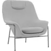 Image de Drape Fauteuil de salon haut avec appui-tête Gris Acier - Normann Copenhagen