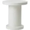 Image de Table d'appoint ronde en plastique recyclé blanc 50x55cm Bit - Normann Copenhagen