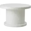 Image de Table basse ronde en plastique recyclé blanc 75x48cm Bit - Normann Copenhagen