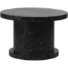 Image de Table basse ronde en plastique recyclé noir 75x48cm Bit - Normann Copenhagen