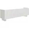 Image de SELSEY - Meuble TV FIORRA - 144 cm - blanc brillant