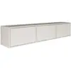 Image de SELSEY - Meuble TV FRAMME - 150?cm - blanc