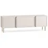 Image de SELSEY - Meuble TV LOPPA - 160 cm - beige cachemire