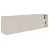 Image de SELSEY - Meuble TV debout ARKADIA - 175 cm - gris cachemire