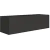 Image de SELSEY - Meuble TV VELDIO - 100 cm - noir