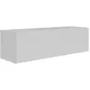 Image de SELSEY - Meuble TV VELDIO - 100 cm - blanc