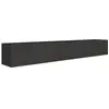 Image de SELSEY - Meuble TV VELDIO - 200 cm - noir