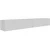 Image de SELSEY - Meuble TV VELDIO - 200 cm - blanc