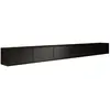 Image de SELSEY - Meuble TV FRAMME - 300 cm - noir