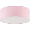 Image de Lumiere plafonnier rond tissu - Rose