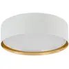 Image de Plafonnier cylindrique 60 cm Blanc, Doré 4 ampoules E27