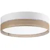 Image de Plafonnier cylindrique 60 cm Blanc, marron 4 ampoules E27