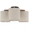 Image de Plafonnier semi-encastré multi-bras beige 3xE27