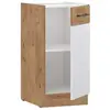 Image de ROCK ROCK40D1FWH - Meuble bas cuisine 40 cm - Blanc brillant